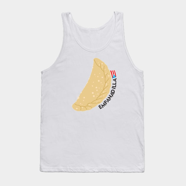 Puerto Rican Street Food Empanadilla Tank Top by bydarling